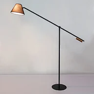 Black reading floor lamp